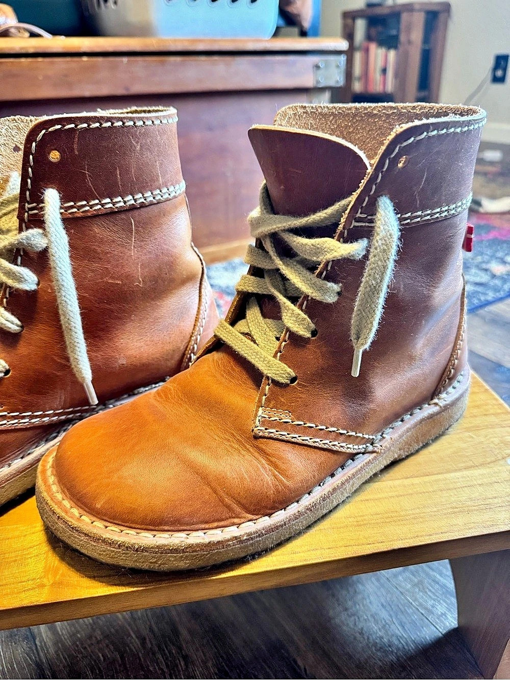 Red Wing Brown Lace-Up Ankle Boots